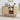 Natural 53''Sideboard Modern Storage Cabinet Console Table with Fluted Slide Doors