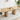 Natural 55 in–71 in Extendable Rectangular Kitchen Dining Table with Carved Line Base for 4–8