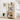 Wooden bookshelf with decorative items in a room setting