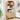 Natural 71" Tall Arched 5 Tier Fluted Freestanding Bookshelf with Scalloped Doors