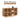 Product dimensions diagram of a light brown wooden 3-compartment open shelf with overlaid weight labels and measurement lines on a white background.