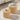 Natural Boho Round Fluted Wood Nesting Coffee Table Set of 2 Farmhouse End Table Set