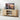 Natural Fluted Fireplace TV Stand Media Console Table with Storage and Sliding Door