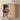 Natural Fluted Wall Mounted Bathroom Cabinet with Sliding Doors