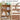 Natural Freestanding Over Toilet Storage Rack Wall-Anchored Wooden Storage Cabinet