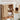Natural Freestanding Over Toilet Storage Rack Wall-Anchored Wooden Storage Cabinet