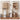 Natural Freestanding Over Toilet Storage Rack Wall-Anchored Wooden Storage Cabinet