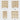 Wooden dresser shown from front, angled, side, and back views on a white background.