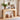 Natural Mid Century Modern Curved Narrow Entryway Arch Console Table with Side Shelves