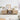 Natural Mid Century Modern TV Stand Media Console Table with Curved Profile Design & Nature Linen Doors