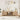 Wooden entertainment console with decorative items in a living room setting
