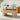 Natural Mid Century Oval Wood Fluted Lift Top Coffee Table with Hidden Compartment