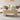 Natural Mid Century Oval Wood Fluted Lift Top Coffee Table with Hidden Compartment