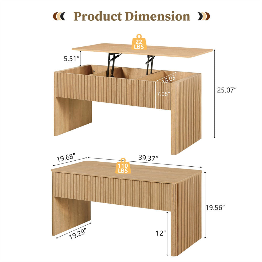 Dimensions of a wooden desk with weight capacity indicators.