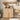 Natural Modern 2 Door Storage Cabinet Sideboard with Arched Fluted Door Design