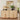 Natural Modern 2 Door Storage Cabinet Sideboard with Arched Fluted Door Design