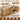 Natural Modern 4 Door Storage Cabinet Sideboard with Arched Fluted Door Design