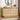 Wooden 6-drawer dresser with decorative items in a room setting