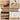 Wooden furniture with features highlighted: curved corners, open storage space, stable drawer slides, and anti-tipping device.