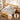 Natural Modern Boho Wood Scalloped Bed Headboard King Size Only with Adjustable LED