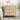 Wooden nightstand with decorative items in a bedroom setting