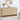 Wooden 9 drawer dresser with decorative items in a room setting