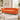 Orange Velvet 3 Seater Chesterfield Sofa with Button Tufted Back
