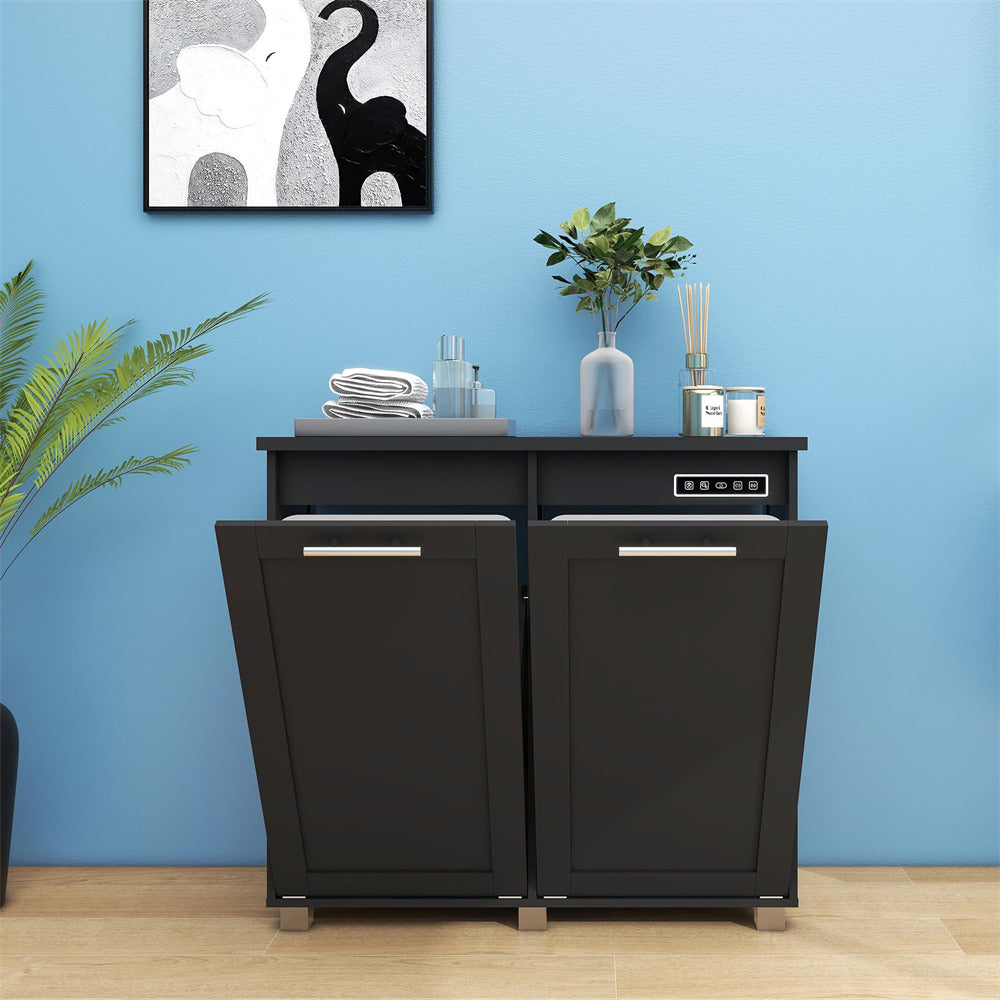 Double trash can cabinet discount