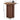 Walnut 17.7'' Mid Century Modern Side Table Round Fluted End Table