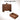 Walnut 19.7'' Modern Nightstand Bedside Table with 2 Large Drawers and Hidden Handles Size