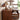 Walnut 19.7'' Modern Nightstand Bedside Table with 2 Large Drawers and Hidden Handles