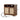 Wooden cabinet with dimensions labeled on a white background