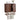Walnut 24''W Fluted Wall Mounted Bathroom Cabinet with Towel Bar and Adjustable Shelf