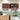 Walnut 24''W Fluted Wall Mounted Bathroom Cabinet with Towel Bar and Adjustable Shelf