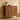 Walnut 31.5" Arched Fluted Storage Cabinet with adjustable shelf and soft-close hinges