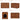 Walnut 31.5" Hidden Cat Litter Box Enclosure Push-to-Open Double Doors Fluted Arched Fluted Design
