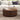 Walnut 31.5" Mid Century Modern Round Coffee Table with Storage and Fluted Base