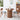 Walnut 31.5" Round Small Kitchen Dinner Table with Fluted Wood Base