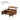 Wooden table with dimensions and weight capacity indicators on a white background