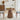 Walnut 31.5 inch Modern Wood Round Kitchen DiningTable for 2 to 4 with Petal Base