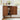 Walnut 31" Arched Fluted Corner Storage Cabinet Sideboard with adjustable shelf