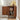 Walnut 31" Arched Fluted Corner Storage Cabinet Sideboard with adjustable shelf