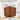 Walnut 31" Arched Fluted Corner Storage Cabinet Sideboard with adjustable shelf