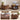 Walnut 33.5" Farmhouse Wood Round Lift-Top Coffee Table with Sliding Door & Ball Legs