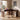 Walnut 35.43"Tall Curved Counter Height Bar Table Narrow High Top Pub Dining Table
