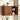 Walnut 35.4" Wooden Wall Mounted Bathroom Cabinet with 3 Doors and Adjustable Shelves