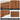 Walnut 35.4" Wooden Wall Mounted Bathroom Cabinet with 3 Doors and Adjustable Shelves