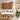 Walnut 35.4" Wooden Wall Mounted Bathroom Cabinet with 3 Doors and Adjustable Shelves