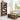 Living room with wooden bookshelf, coffee table, and sofa.