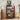 Walnut 4-Tier Audio Rack Record Player Stand with Lockable Casters and Raised Edge Shelves
